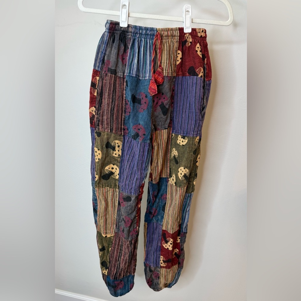 Bohemian Patchwork Men's Pants - Multicolor